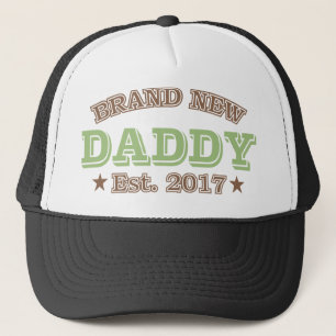 Brand New Daddy Est. 2017 (Green) Trucker Hat