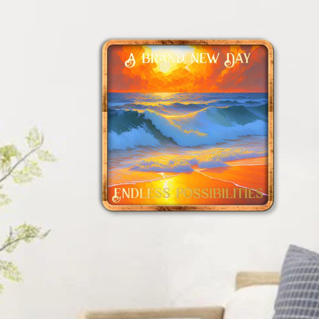 Brand New Day Endless Possibilities Dawn Seascape Foil Prints (Creator Uploaded)