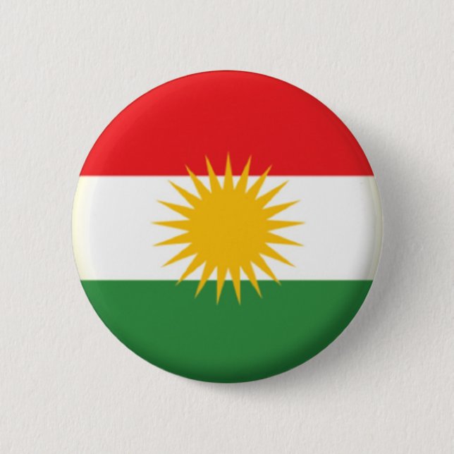BRAND NEW!! - KURDISTAN PIN BACK BADGE (Front)