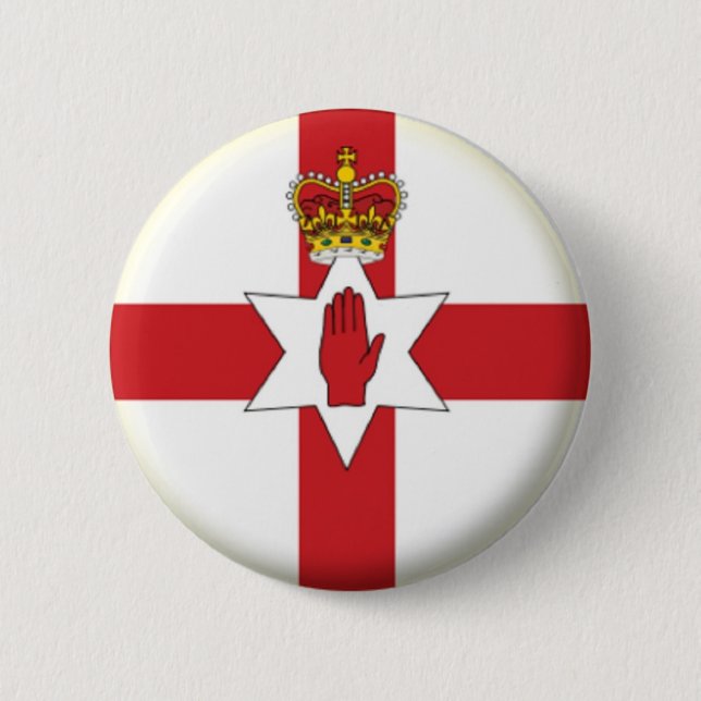 BRAND NEW!! - NORTHERN IRELAND PIN BACK BADGE (Front)