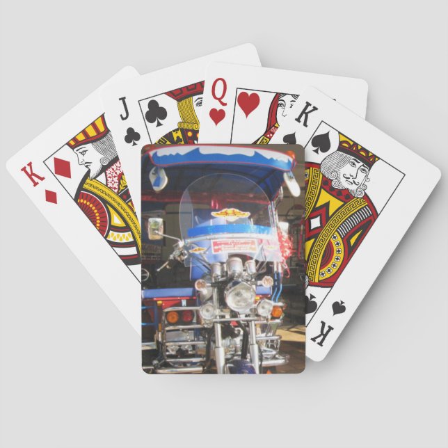 Brand New Tuk Tuk .. Udon Thani, Isaan, Thailand Playing Cards (Back)