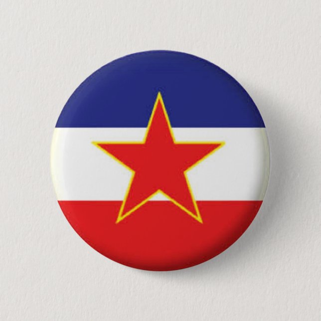 BRAND NEW!! - YUGOSLAVIA PIN BACK BADGE (Front)