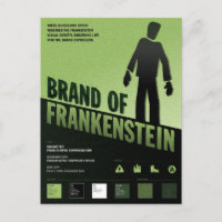 Brand of Frankenstein - Vintage horror poster