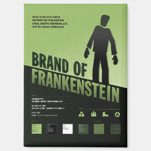 Brand of Frankenstein - vintage movie poster Magnet