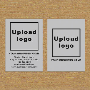 Brand on Grey Portrait Business Card