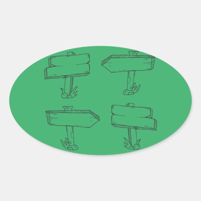 brand-path-cartoon-label-wooden oval sticker (Front)