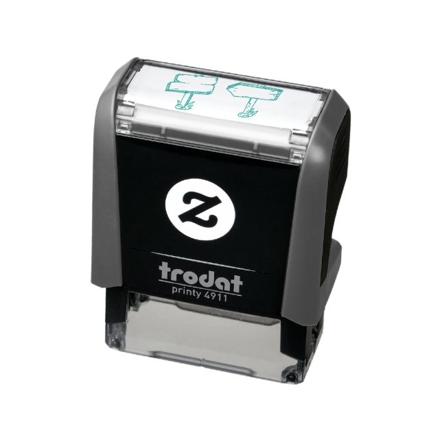 brand-path-cartoon-label-wooden self-inking stamp (Product)