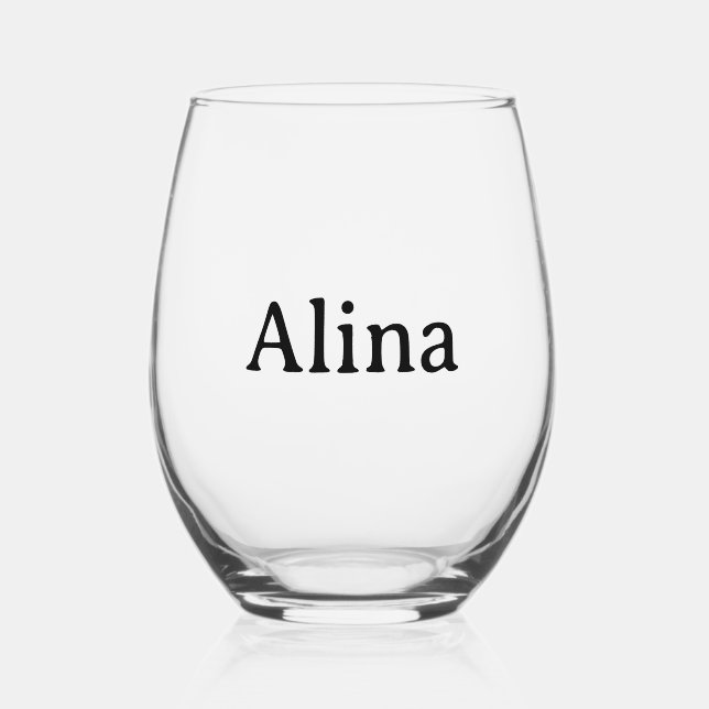 Brand Promotion 16 oz Stemless Wine Glass (Front)