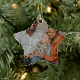 Brand Promotion Photo Ceramic Star Ornament