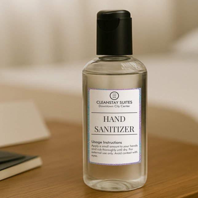 Brandable Hospitality Guest Hand Sanitizer Label (Creator Uploaded)