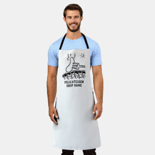 Branded Apron with Barbecue Sausage Image