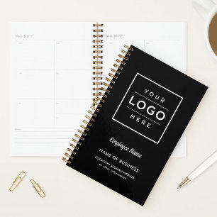 Branded Black Business Logo Weekly Planner
