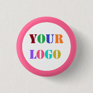 Branded Business Logo Promotional Button Example