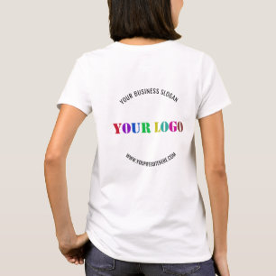 Branded Business Logo T-Shirt Example Custom Text