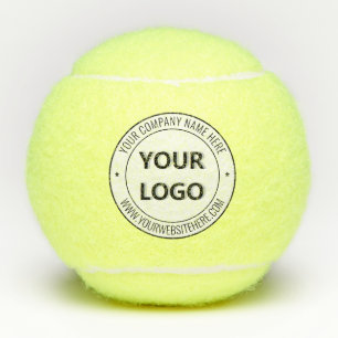 Branded Business Logo Text Tennis Balls Template