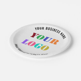 Branded Business Promotional Paper Plates Example