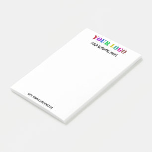 Branded Company Logo and Text Your Business Post-it Notes