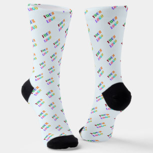 Branded Custom Business Logo Socks Example