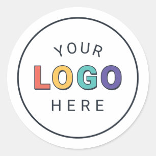 Branded Custom Logo Promotional Business Classic Round Sticker
