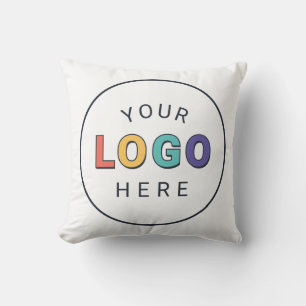 Branded Custom Logo Promotional Business Throw Pillow