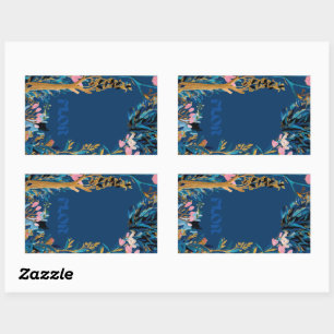 Branded Floral Wrap Card Sticker