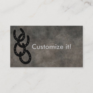 Branded Horseshoes CUSTOMIZABLE BUSINESS CARDS