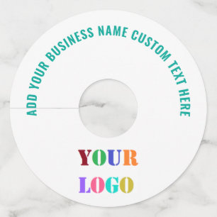 Branded Logo Promotional Wine Glass Tags Example