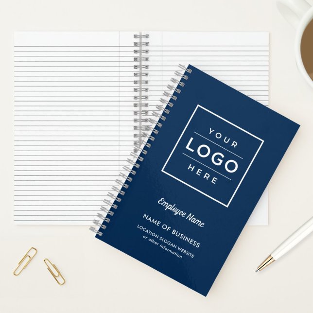 Branded Navy Blue Business Logo Notebook (Creator Uploaded)