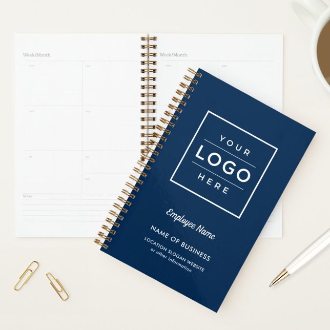 Branded Navy Blue Business Weekly Planner (Creator Uploaded)