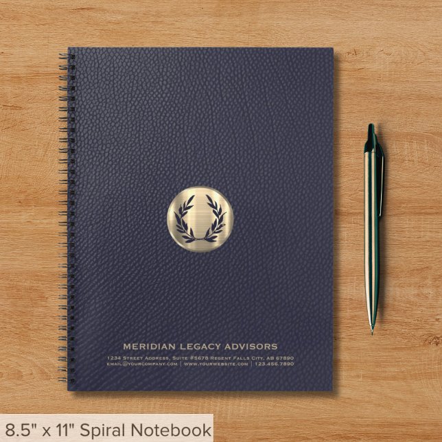 Branded Notebook with Laurel Emblem (Creator Uploaded)