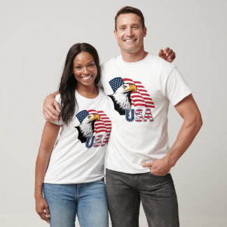 Branded Patriotic Bald Eagle T-Shirt – American
