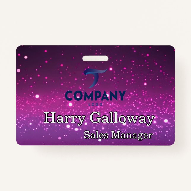 Branded Personalized Corporate Business Company Badge (Front)