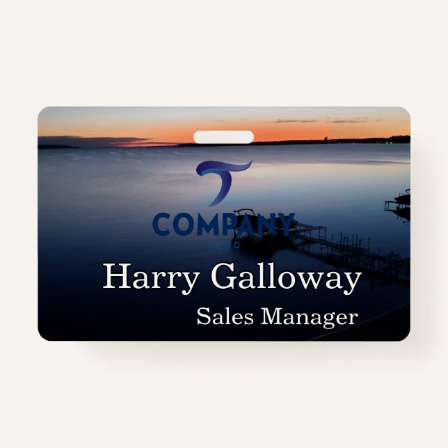 Branded Personalized Corporate Business Company Badge (Front)