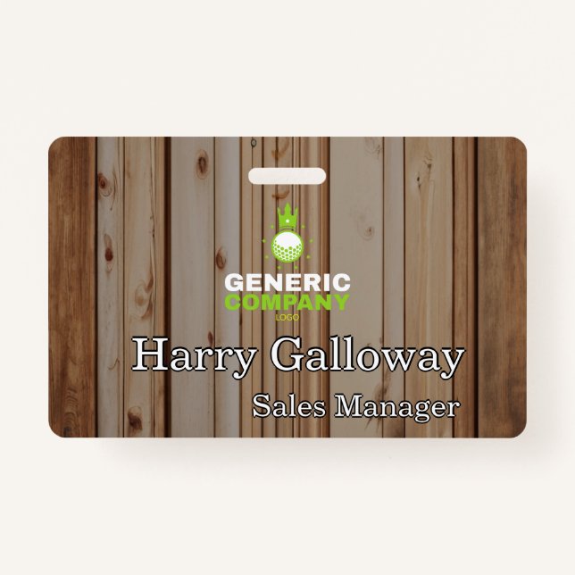 Branded Personalized Corporate Business Company Badge (Front)