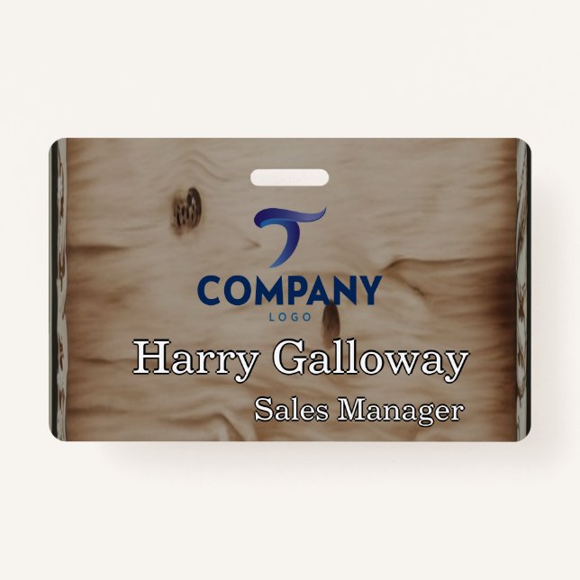 Branded Personalized Corporate Business Company Badge (Front)