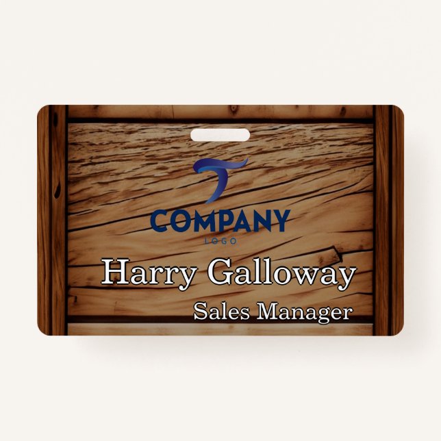 Branded Personalized Corporate Business Company Badge (Front)