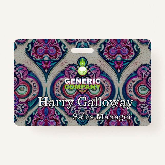 Branded Personalized Corporate Business Company Badge (Front)