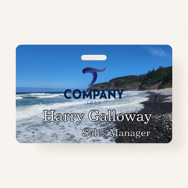 Branded Personalized Corporate Business Company Badge (Front)