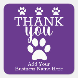 Branded Pet Business   Custom Thank You Stickers