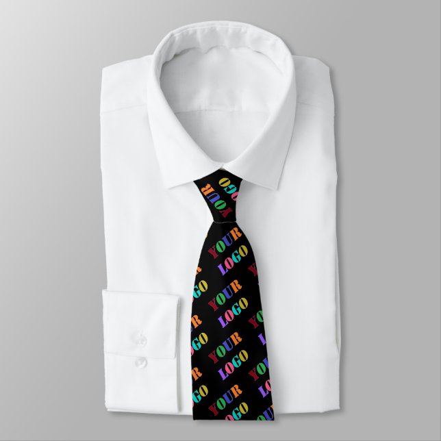 Branded Promotional Business Neck Tie Template (Tied)