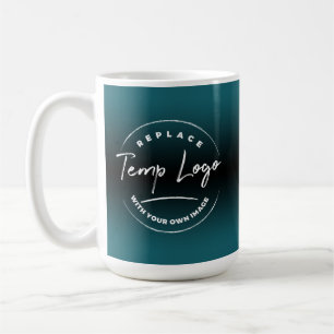 Branded with Your Corporate Logo, Dark Teal Coffee Mug