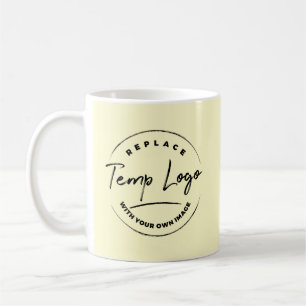 Branded with Your Corporate Logo on Pale Yellow Coffee Mug