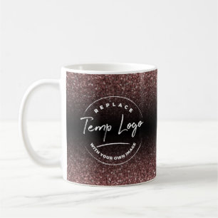 Branded with Your Corporate Logo, Rose Gold Ombre Coffee Mug
