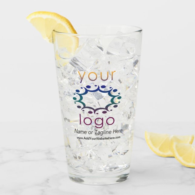 Branded with Your Logo and Customized Details Glass (Front Ice)