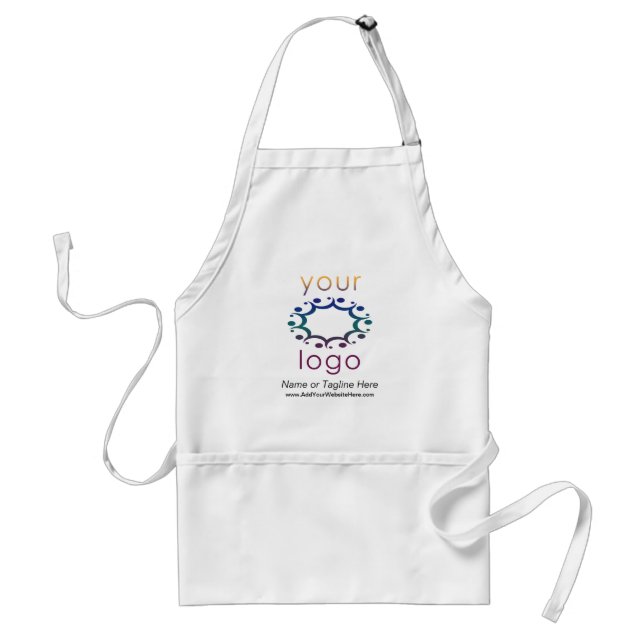 Branded with Your Logo and Details Customized Standard Apron (Front)