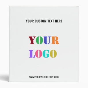 Branded Your Business Logo and Text Binder Example