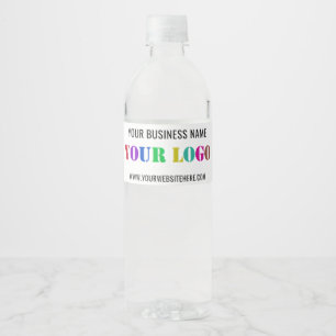 Branded Your Business Logo Bottle Labels Example