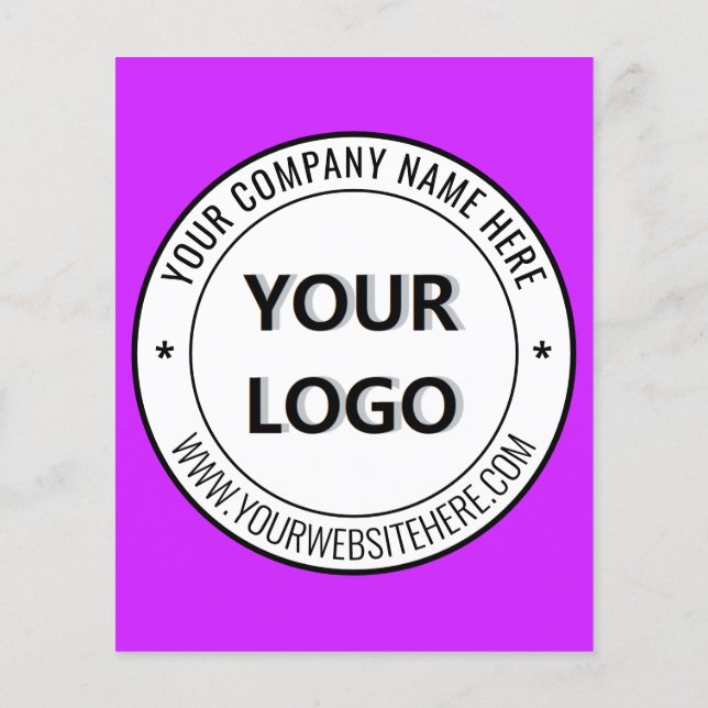 Branded Your Business Promotional Flyers Example (Back)