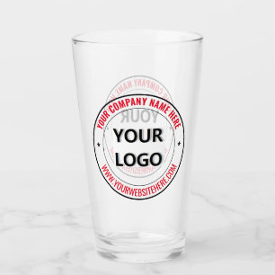 Branded Your Business Promotional Glass Example