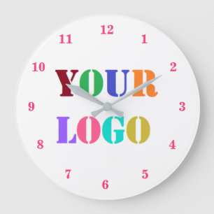 Branded Your Company Logo Wall Clock Example